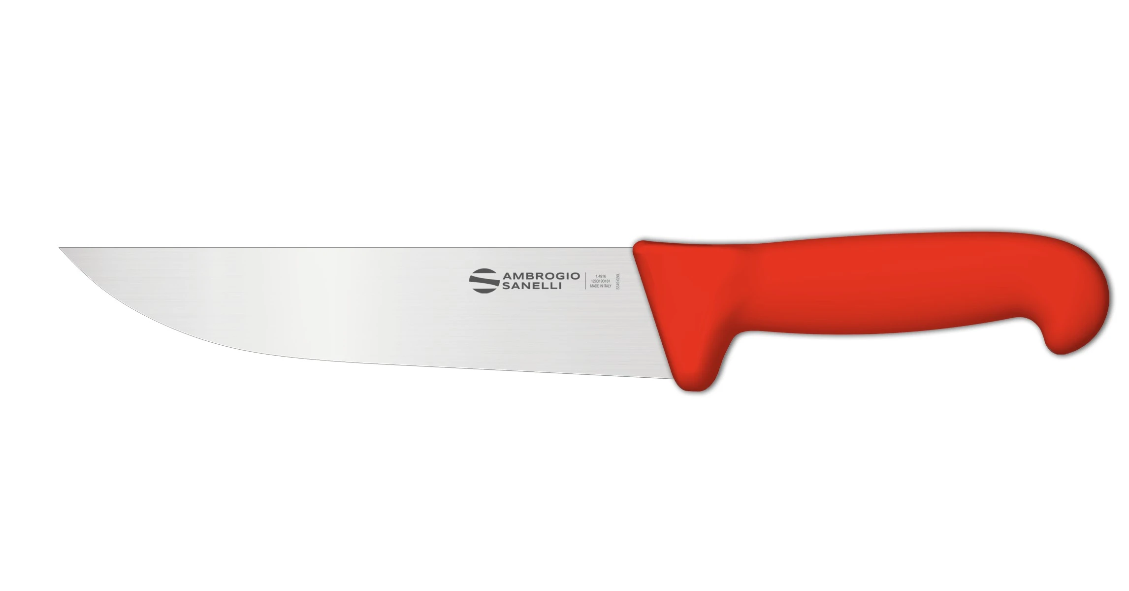 Нож Sanelli Ambrogio серии Supra Colore, SM09020R, для мяса 200 х 40 мм, красный