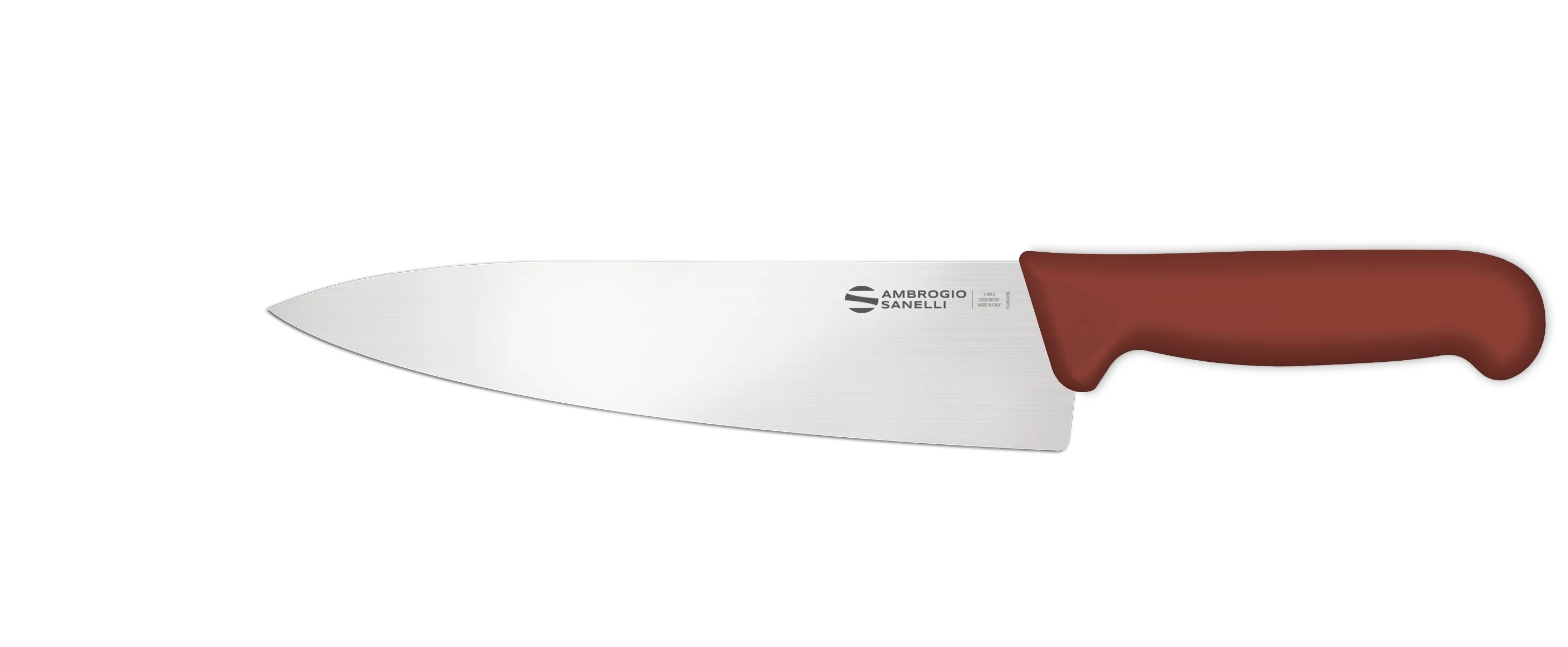 Нож Sanelli Ambrogio серии Supra Colore, SC49024N, кухонный 240 х 56 мм, коричневый