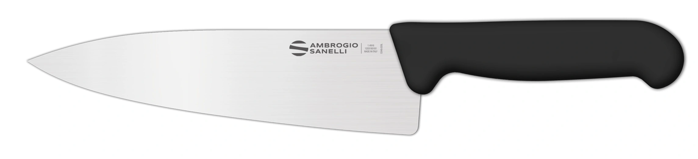 Нож Sanelli Ambrogio серии Supra, SC49016B, кухонный 160 х 44 мм, черный