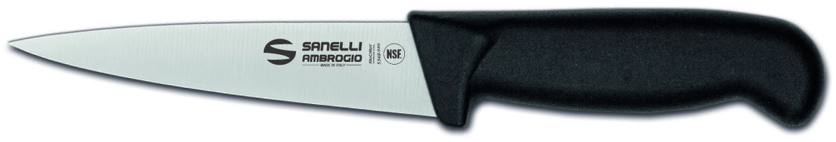 Нож Sanelli Ambrogio серии Supra, SD15014B, шпиговочный 140 мм, черный
